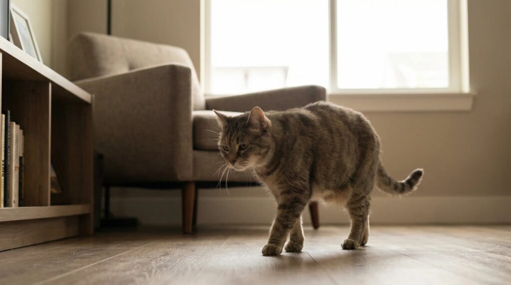 bored cat walking indoors.jpg