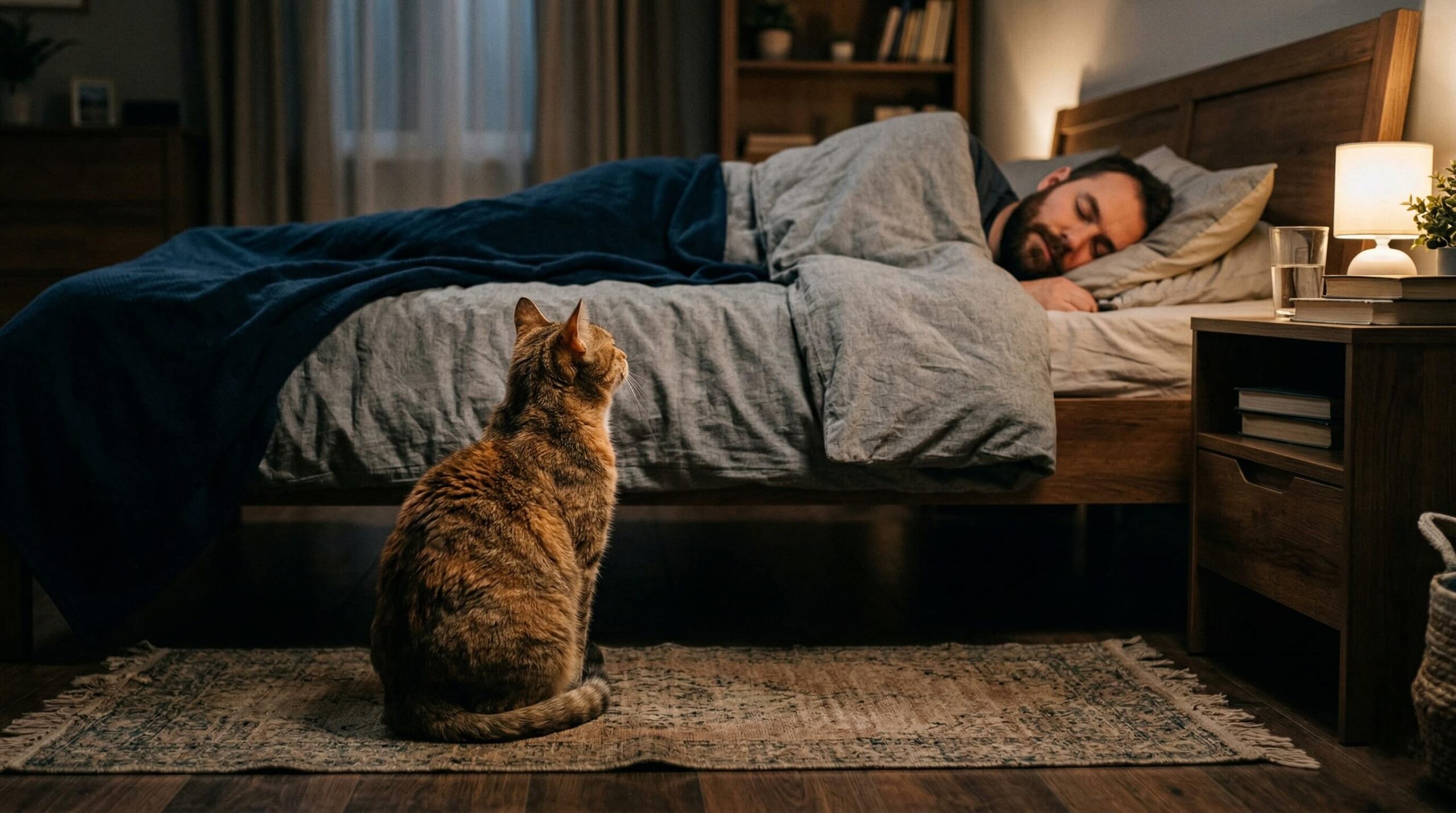 Why Does My Cat Watch Me Sleep?