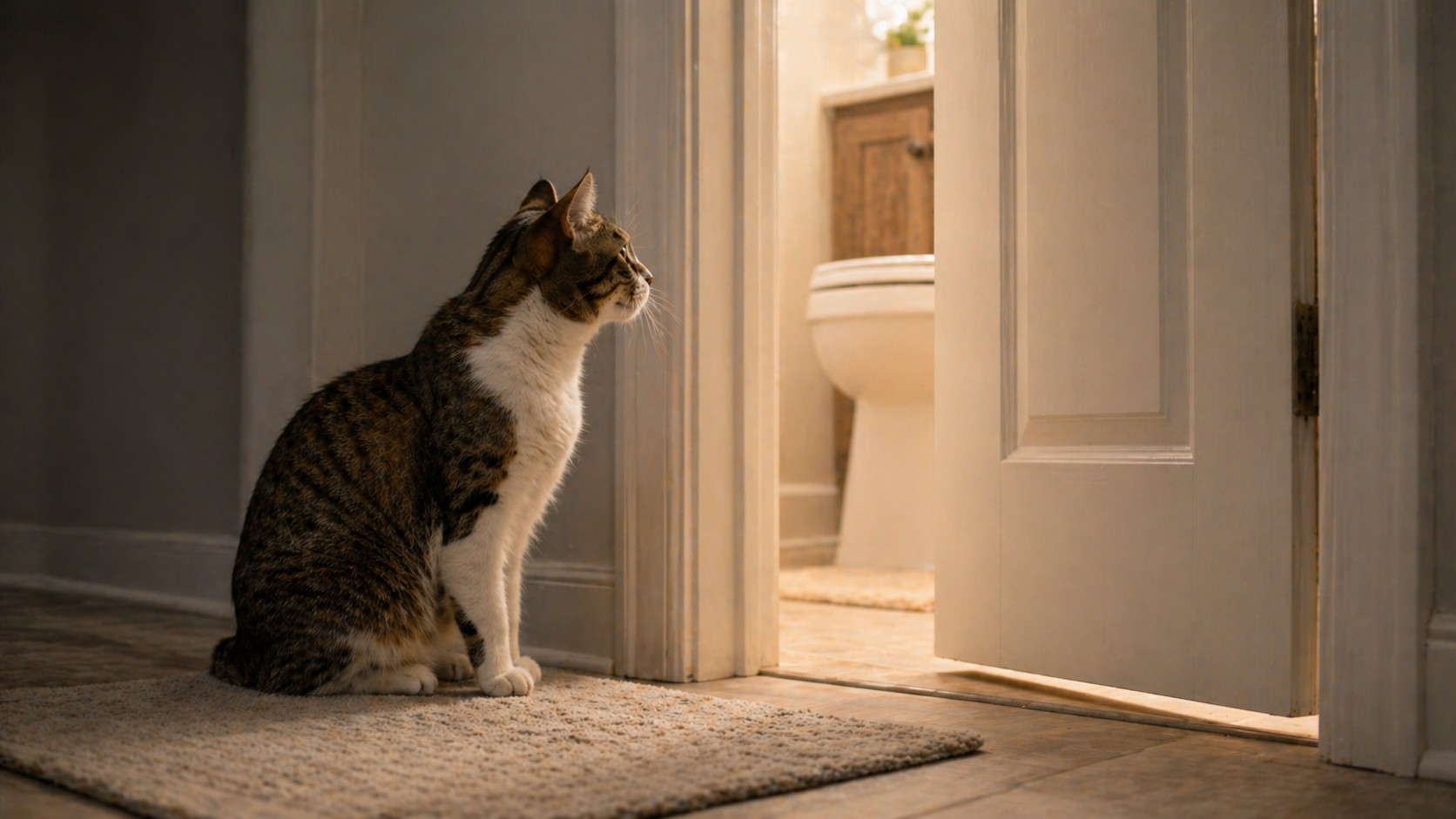 Why Does My Cat Follow Me to the Bathroom?
